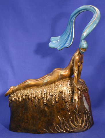 Appraisal: ERTE BRONZE FRENCH ROOSTER Limited edition Bronze using the lost