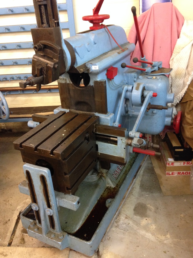 Appraisal: An Ormerod horizontal shaper three phaseThis lot is for sale