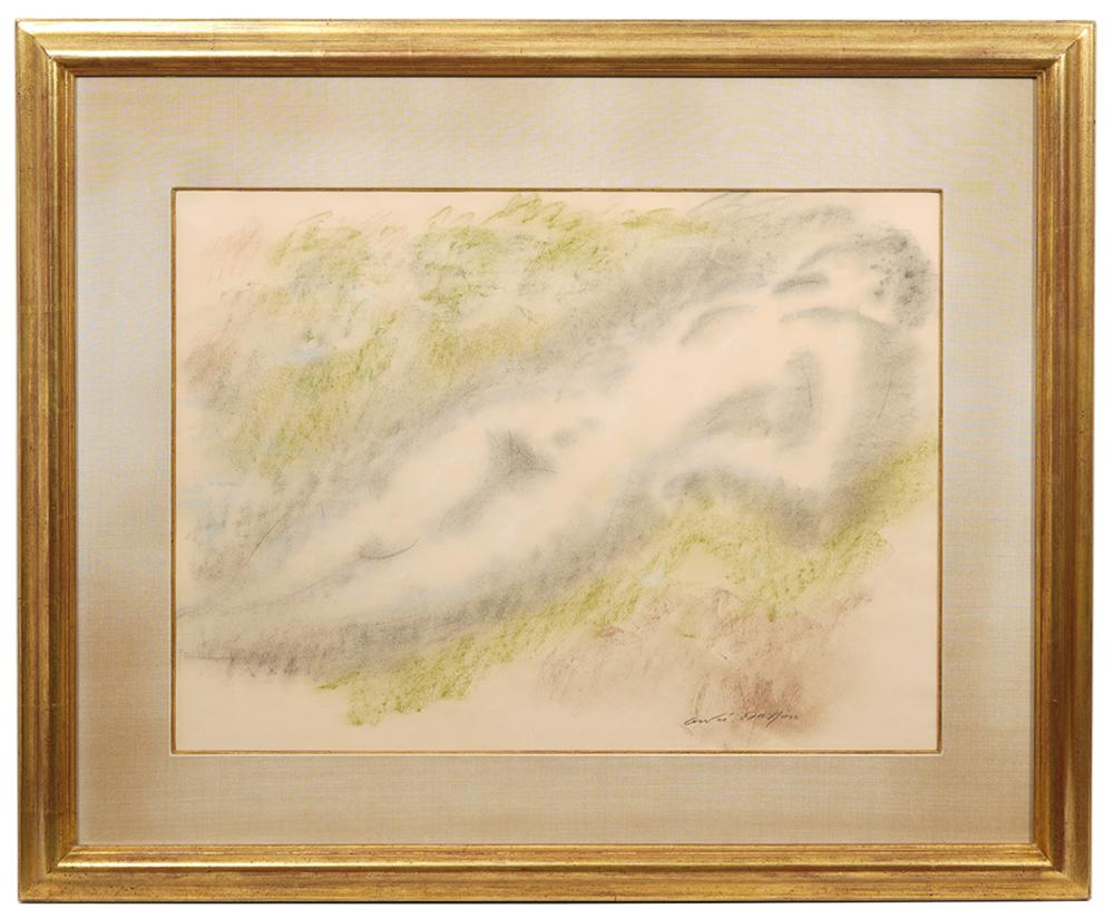 Appraisal: ANDRE MASSON 'LA FEMME' PASTEL PAINTINGAndre Masson France - 'La