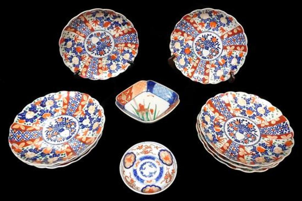 Appraisal: ASIAN Ten pieces of Imari Japanese late th early th