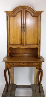 Appraisal: Thomasville Chateau collection oak secretary Thomasville Chateau collection oak drop