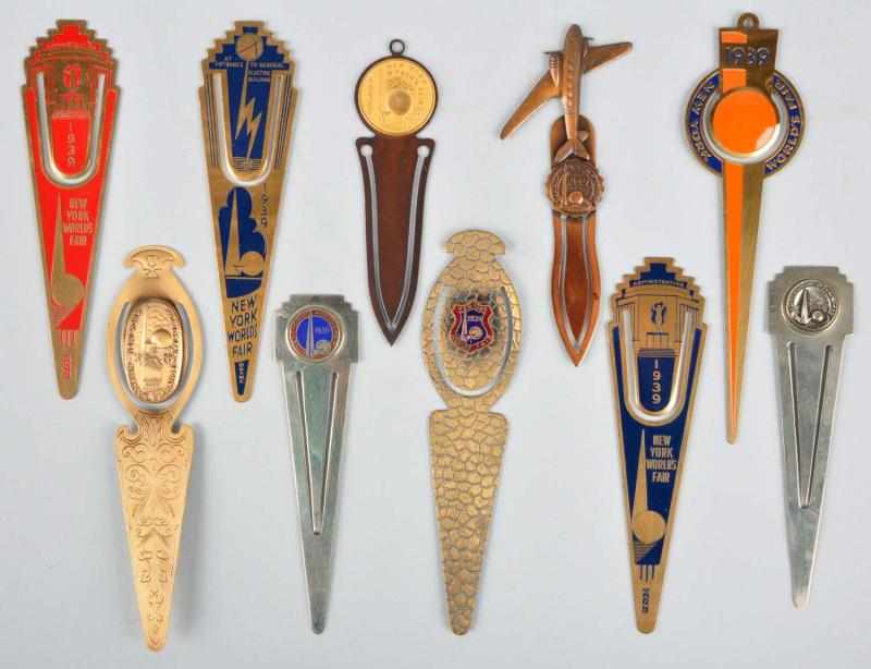 Appraisal: Lot of New York World's Fair Bookmarks Description Nice assortment