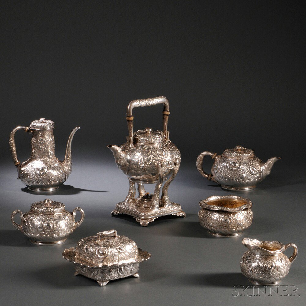 Appraisal: Seven-piece Tiffany Co Sterling Silver Tea and Coffee Service New