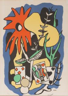 Appraisal: FERNAND LEGER FERNAND LEGER - THE KING OF HEARTSlithographnumbered in