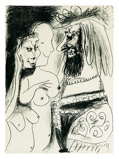 Appraisal: PABLO PICASSO Le Vieux Roi Lithograph x mm x inches