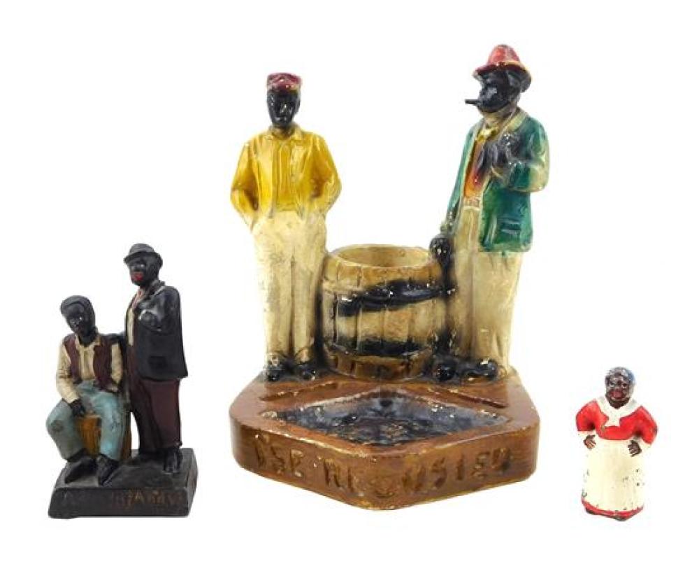 Appraisal: BLACK AMERICANA Two Amos Andy figurines and a Mammy type