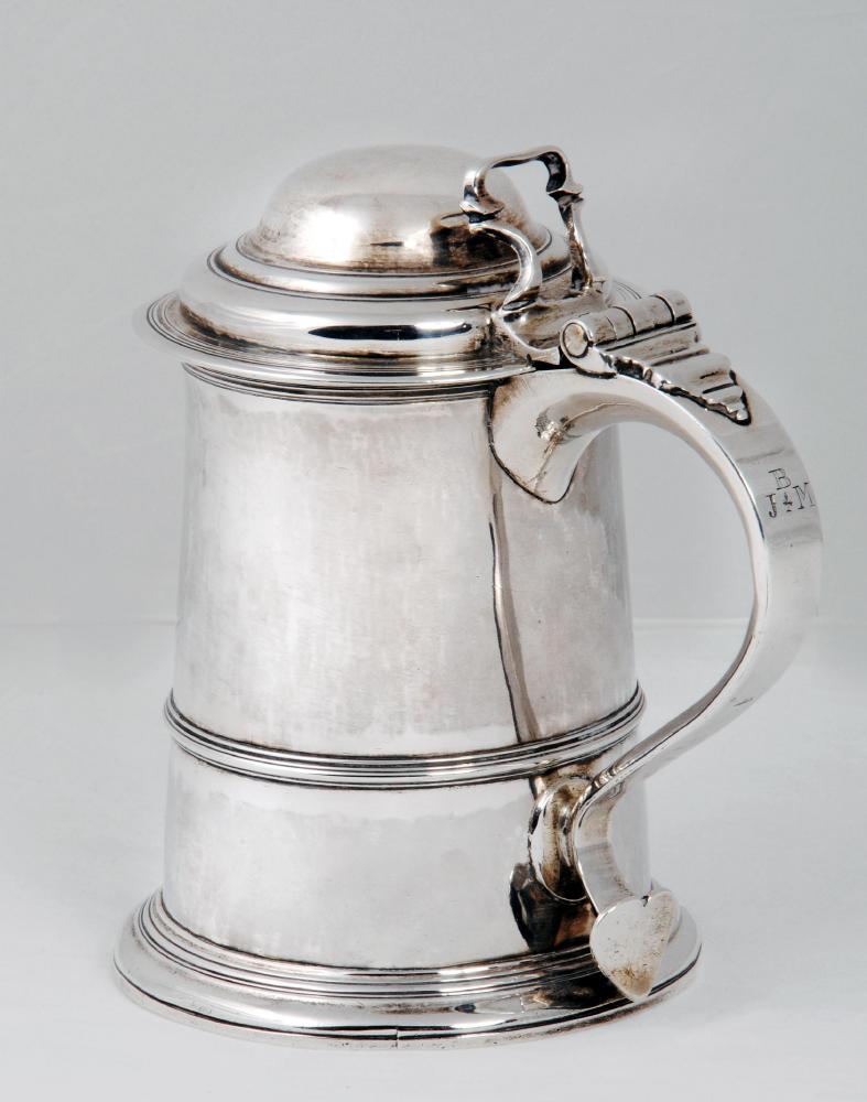 Appraisal: A GEORGE II TANKARD maker probably Fuller White London of