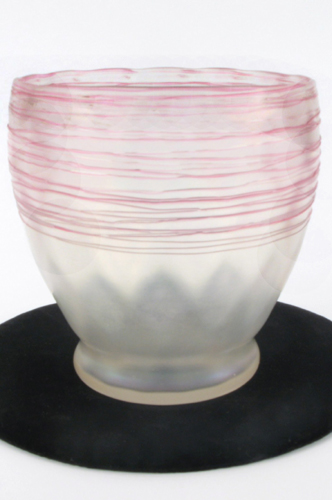 Appraisal: STEUBEN VERRE DE SOIE ART GLASS VASE The name means