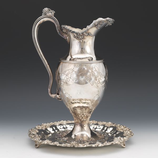 Appraisal: VICTORIAN SILVER PLATED EWER BY BARBOUR SILVER CO AND SILVER