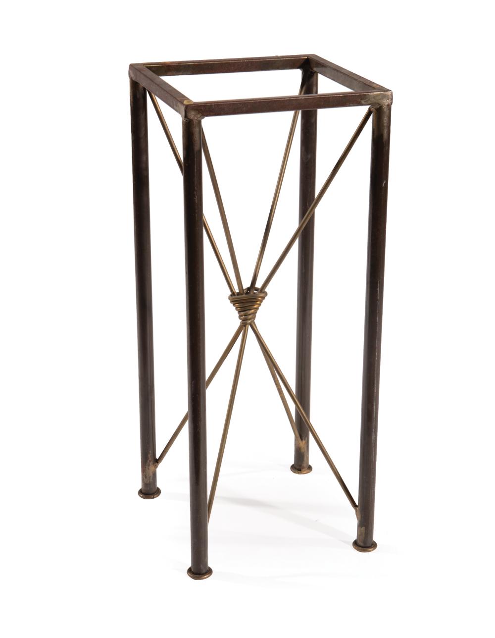 Appraisal: Mario Villa Nicaraguan New Orleans - Patinated Metal Side Table