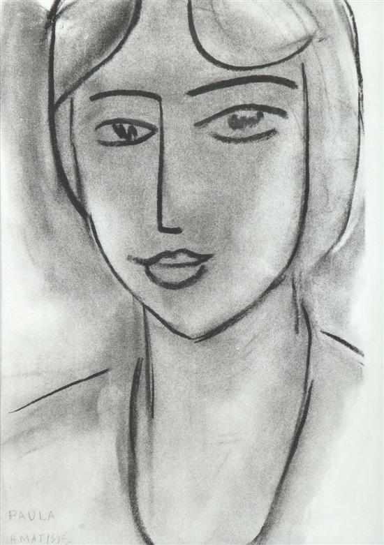 Appraisal: After Henri Matisse Paula lithograph x cm