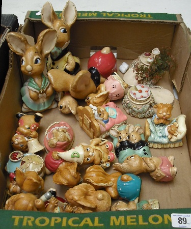 Appraisal: Collection of Pendelfin Figures including The Thumper Piano Butterfingers Pirate