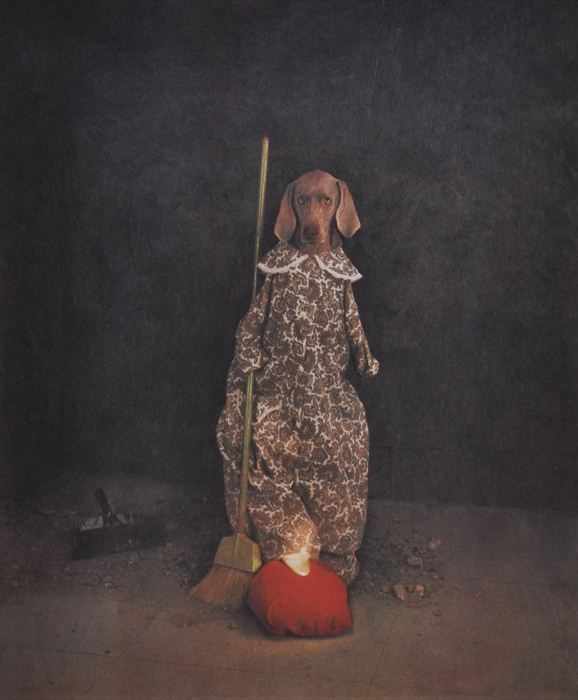 Appraisal: WILLIAM WEGMAN b HOUSEKEEPING Color offset print signed and numbered