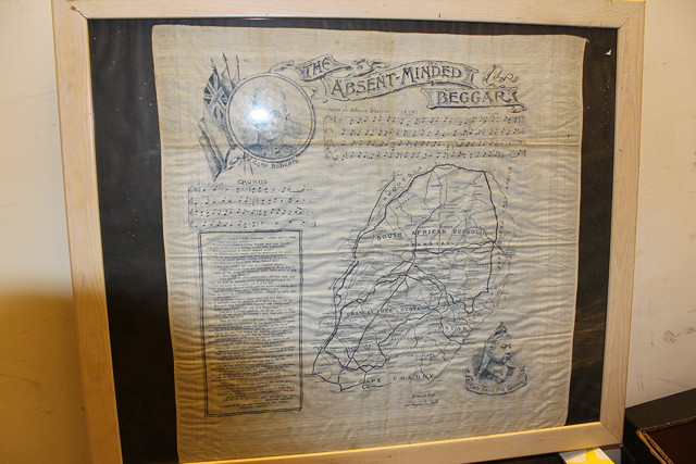 Appraisal: A BOER WAR PRINTED HANDKERCHIEF entitled 'The Absent Minded Beggar'