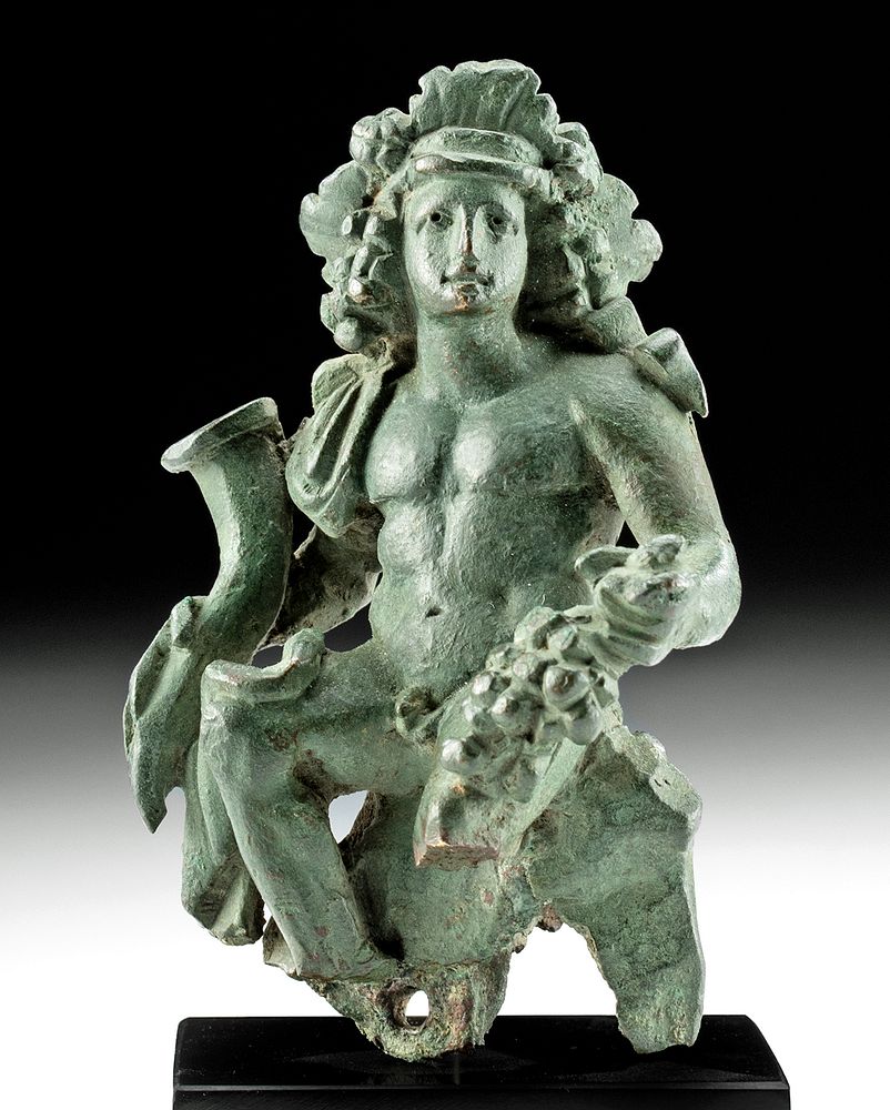 Appraisal: Exhibited Roman Leaded Bronze Bacchus ex-Sotheby's Roman Imperial Period ca