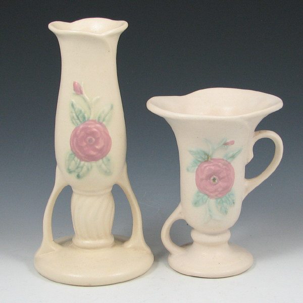 Appraisal: Hull Open Rose - Vases Lot of two Open Rose