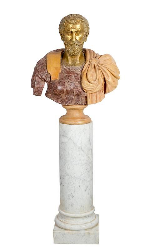 Appraisal: Bust of Emperor Marc Aurel - Bust of Emperor Marc