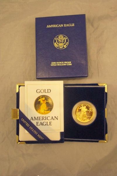 Appraisal: Dollar Gold American Eagle oz fine gold