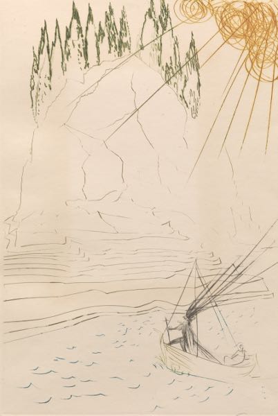 Appraisal: SALVADOR DALI SPANISH - x The Fight with Morhoult from