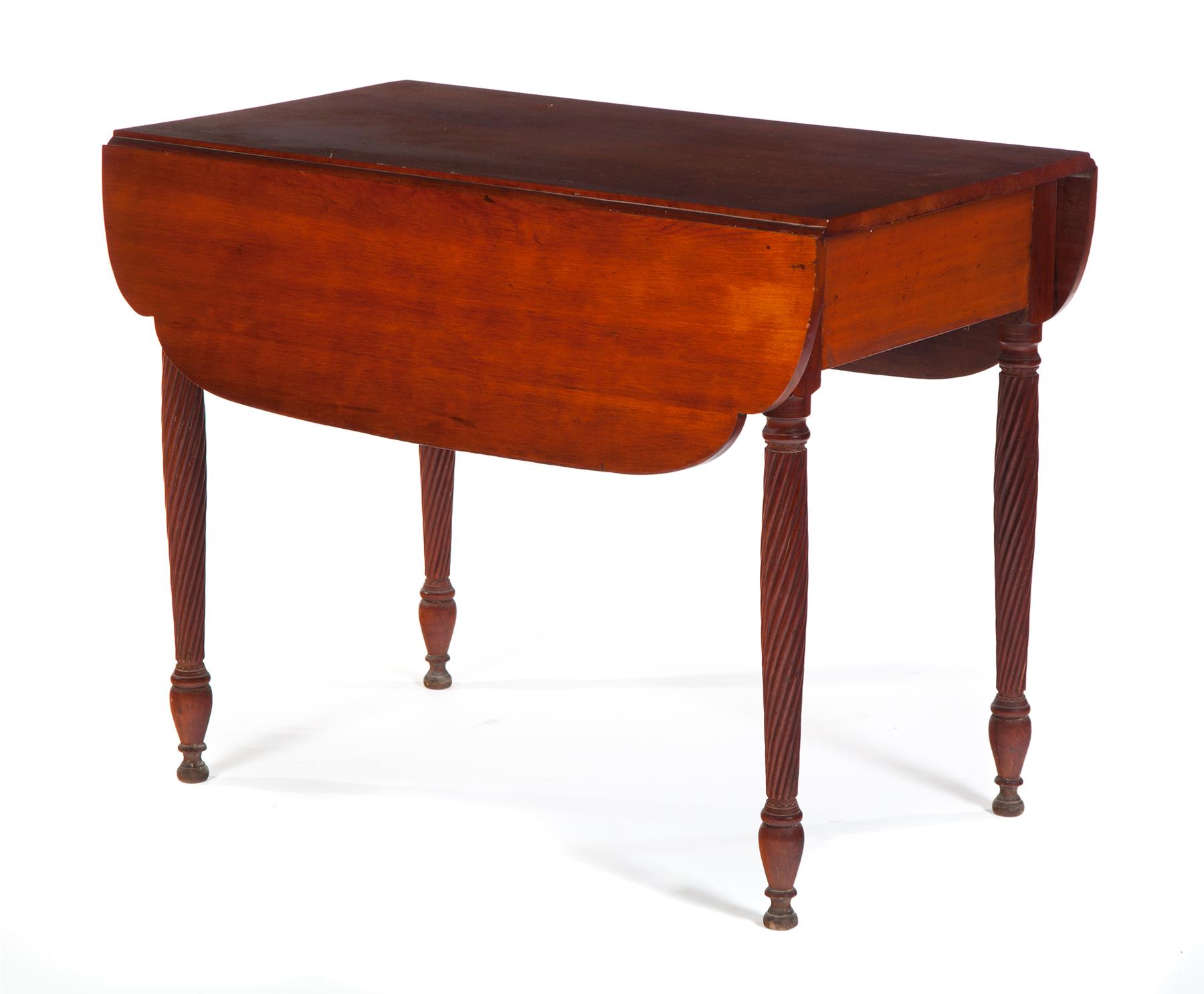 Appraisal: SHERATON DROP LEAF TABLE American nd quarter- th century cherry