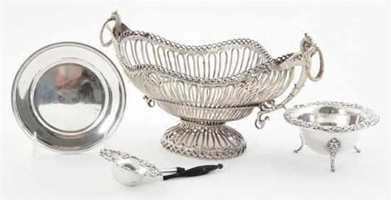 Appraisal: American silver table articles including southern circa to th century