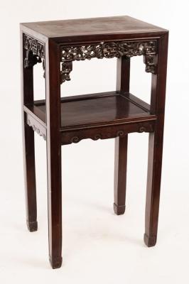 Appraisal: A Chinese two-tier table cm wide