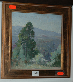 Appraisal: UNKOWN ARTIST VIEW FROM KALORAMA OIL ON BOARD