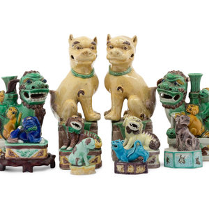 Appraisal: Chinese Porcelain Figures of Animals LATE TH- TH CENTURY comprising