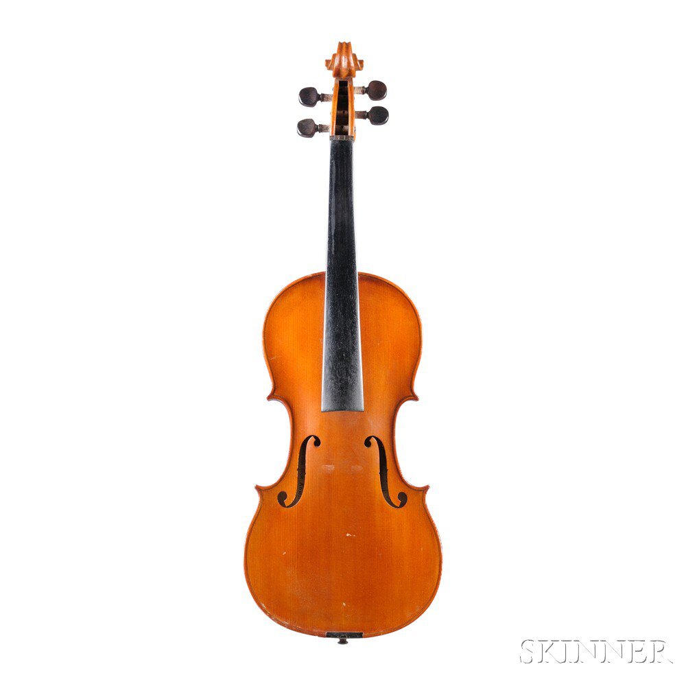 Appraisal: Modern French Violin Possibly JTL labeled NICOLAUS AMATUS and LUTHERIE