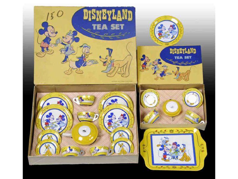 Appraisal: Lot of Disneyland Chein Tin Tea Sets with Origi Description