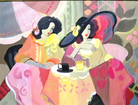 Appraisal: i Isaac Maimon Israeli French b Tea and Conversation Estimate