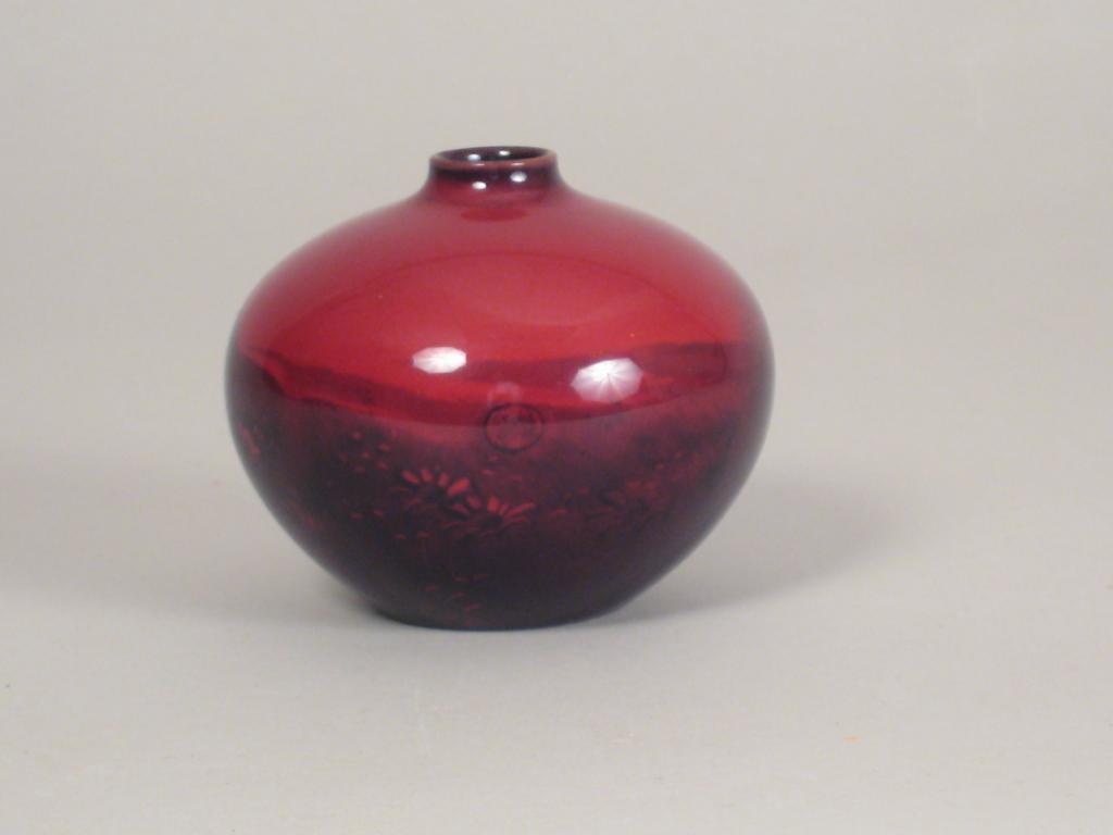 Appraisal: A Royal Doulton small Vase of squat form having landscape