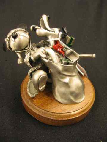 Appraisal: Disney Chilmark Pewter Figurine ''Just for You'' annual Mickey Santa