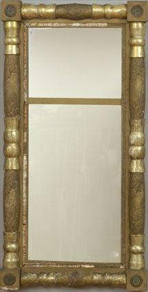 Appraisal: American Classical Giltwood Pier Mirror x in