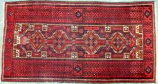 Appraisal: Red ground Persian type runner cm x cm