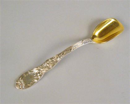 Appraisal: Tiffany Co 'Chrysanthemum' pattern sterling silver cheese scoop With a