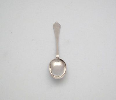 Appraisal: A Queen Anne silver Dognose spoon by Isaac Davenport London