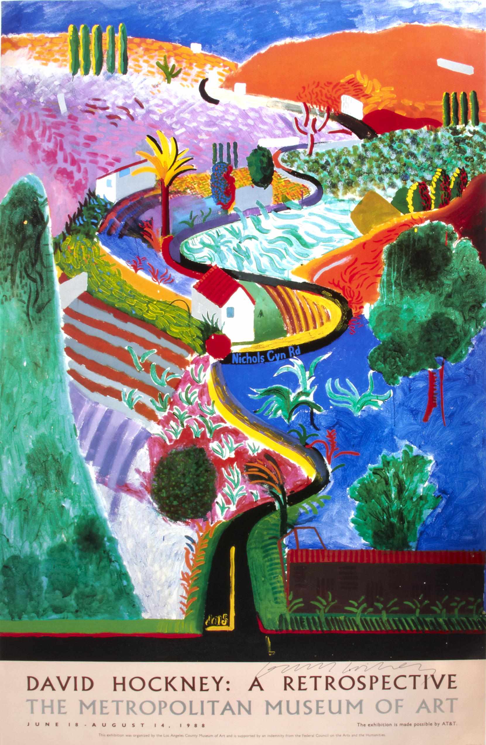 Appraisal: David Hockney British born David Hockney A Retrospective Nichols Canyon