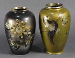 Appraisal: Japanese Sentoku Vases c lot of Japanese Sentoku vases Meiji