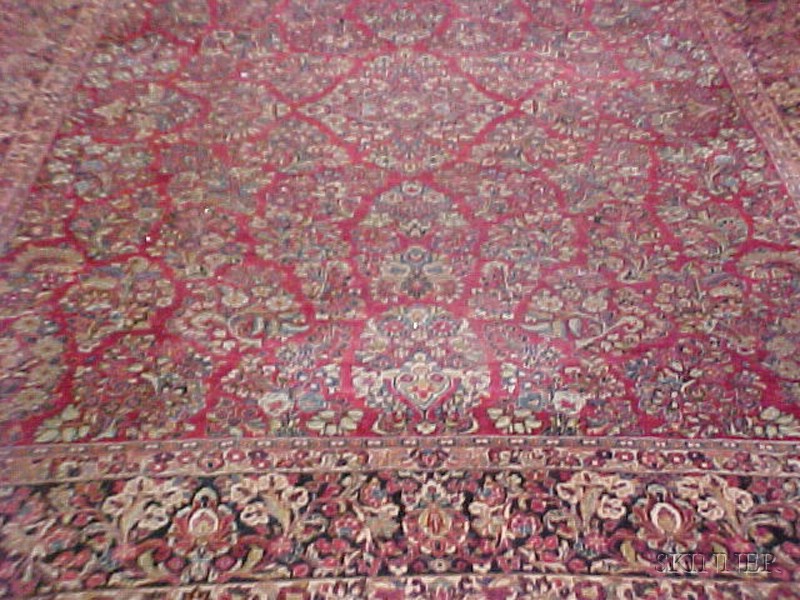 Appraisal: Sarouk Carpet West Persia second quarter th century ft in