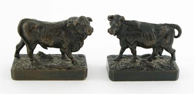 Appraisal: Christophe Fratin French - A miniature standing bull signed Fratin