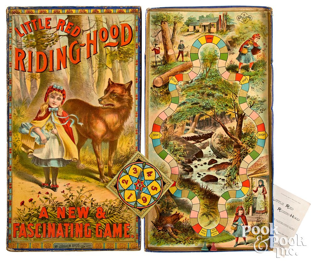 Appraisal: McLoughlin Bros Little Red Riding Hood game McLoughlin Bros Little