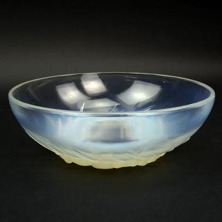 Appraisal: R Lalique Mont Dore Opalescent Bowl Molded signature R Lalique