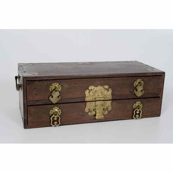 Appraisal: Asian Box Asian A wood box of rectangular form with