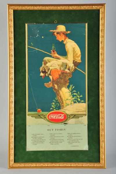 Appraisal: Coca-Cola Calendar Description Nicely framed under glass Complete with original