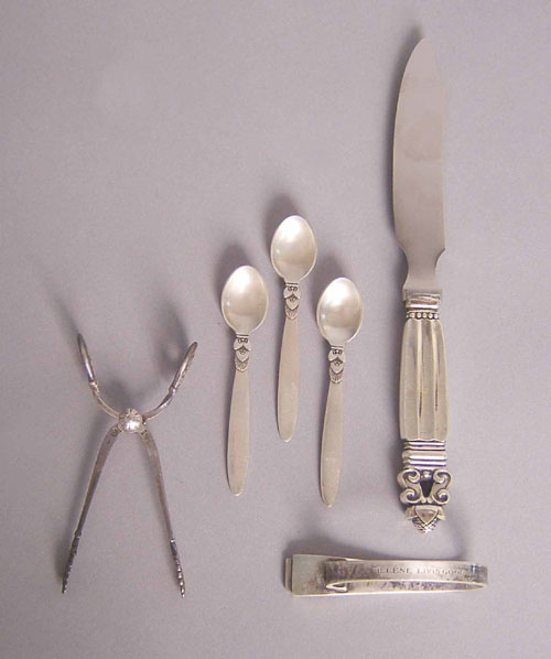 Appraisal: Group of Georg Jensen sterling silver tablewares