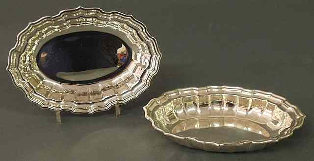 Appraisal: Pair of sterling silver Chippendale pattern open vegetable dishes by