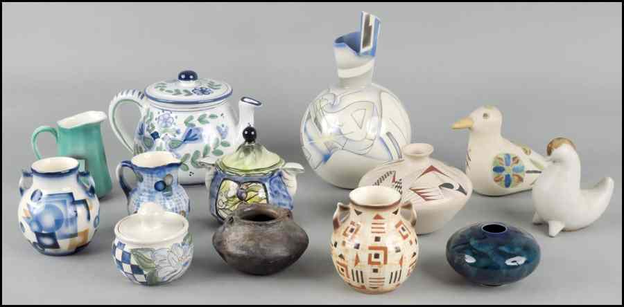 Appraisal: GROUP OF CZECH CERAMICS Together with unsigned ceramic decorative items