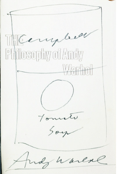 Appraisal: ANDY WARHOL AMERICAN - Campbell's Tomato Soup felt tip pen