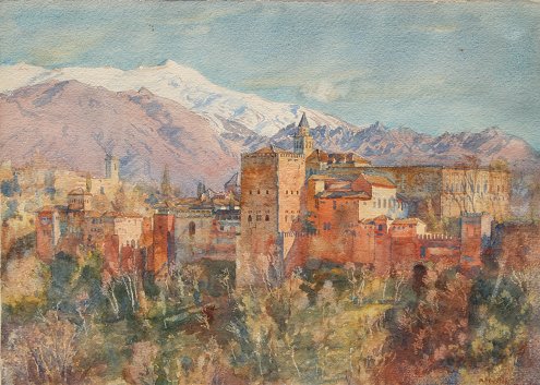 Appraisal: APPERLEY George Owen Wynne British - ''The Alhambra From My